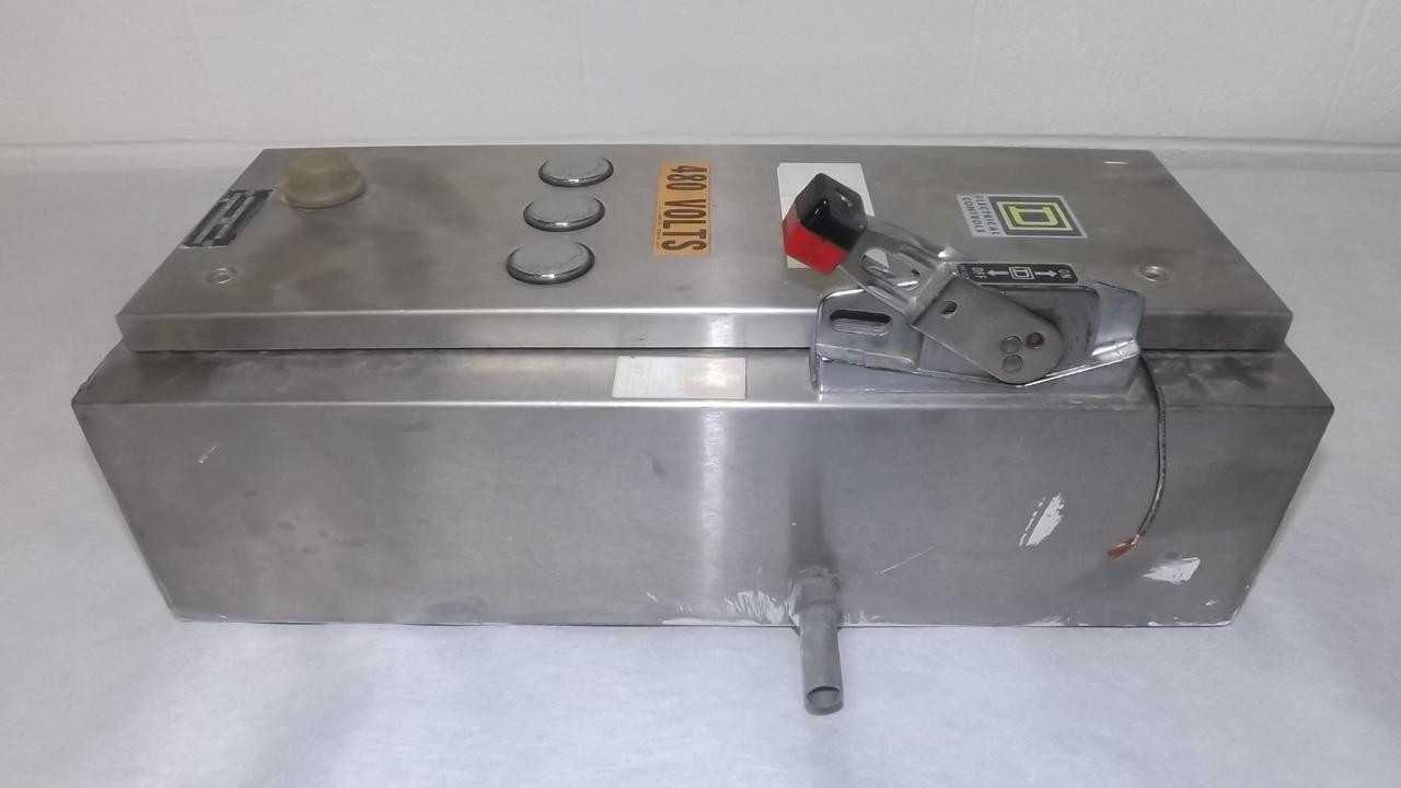 Square D 8538 SBW13 Starters, Nema Size 1, Fusible Switch, Nema Type 12, 30A Disconnect - AUTOMATION & CONTROLS