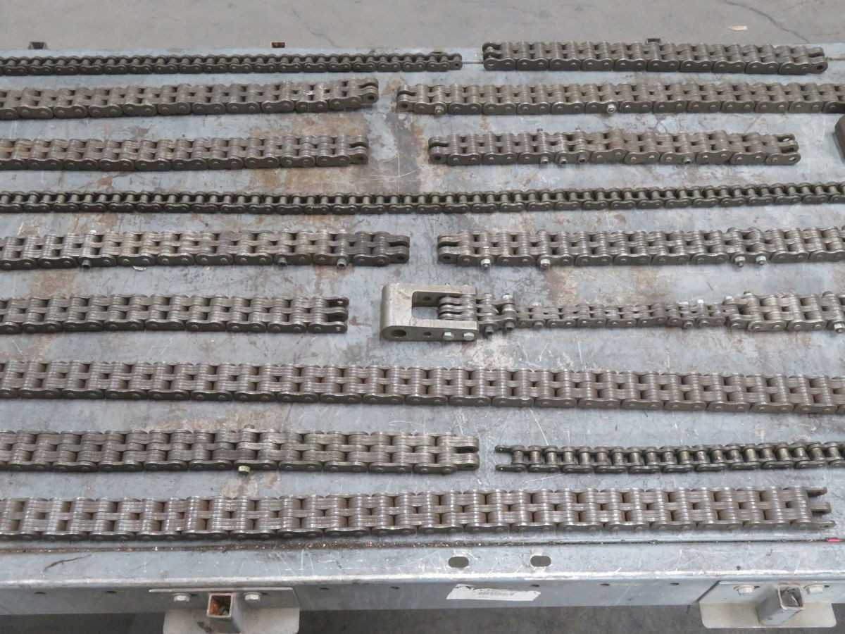 INDUSTRIAL DOUBLE STRAND ROLLER CHAIN LOT FOR PARTS AND PIECES 150 LBS T267686 - CHAIN