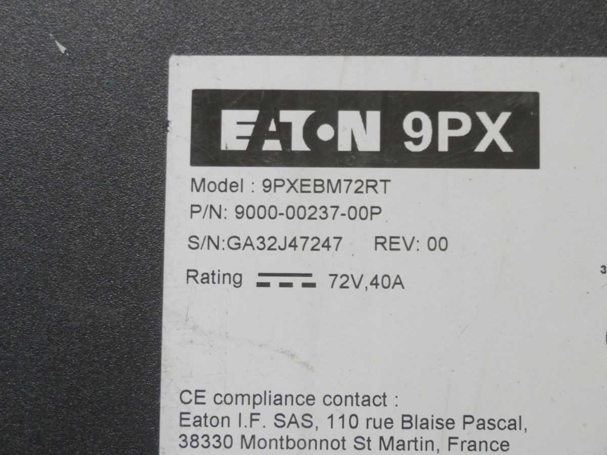 EATON 9PXEBM72RT EXTENDED BATTERY MODULE (EBM) T268592 - UPS