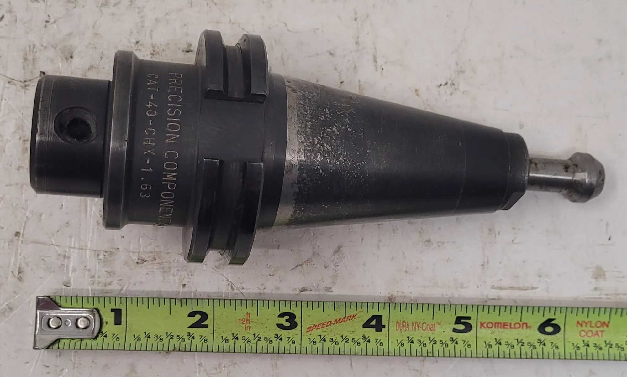 PRECISION COMPONENTS CAT-40-CHX-1.63 END MILL HOLDER (TAPER SIZE: CAT40) - MACHINE TOOLING
