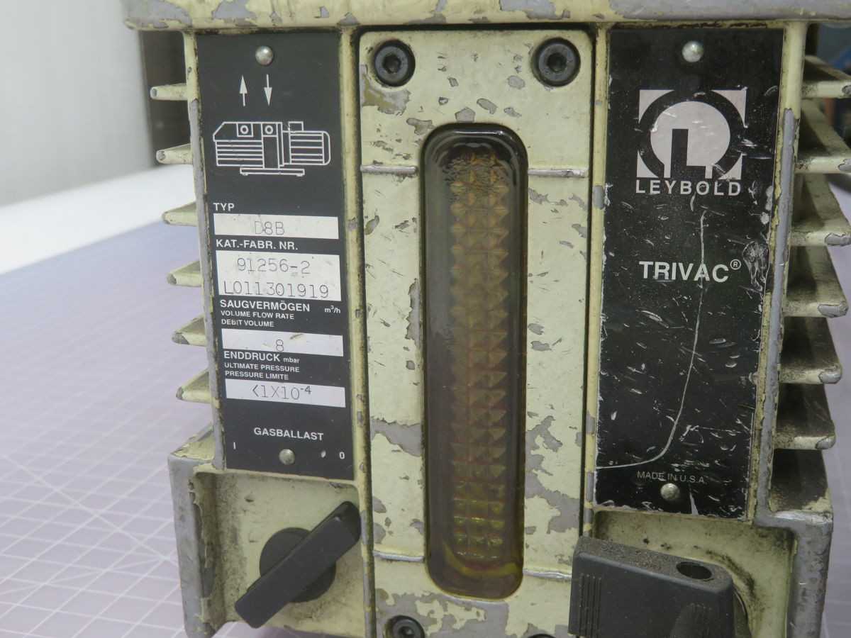 LEYBOLD D8B 91256-2 VACUUM PUMP T267322 - VACUUM PUMP