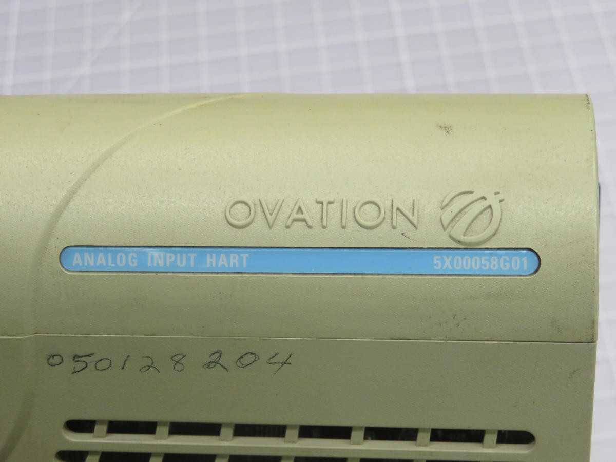 OVATION 5X00058G01 PLC INPUT MODULES, 8 CHANNELS, 4-20 MA INPUT RANGE, HART PROTOCOL - PLC MODULES