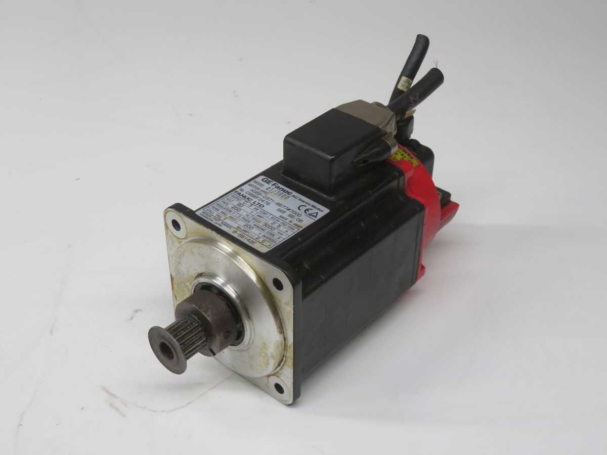 FANUC A1/3000 SERVO MOTOR, 90 VAC, 0.15 KW POWER, 0.48 NM TORQUE, 3000 RPM SPEED - SERVO MOTORS