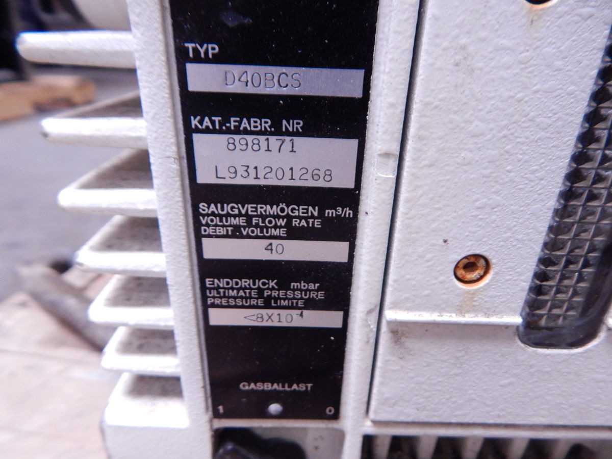 LEYBOLD D40BCS VACUUM PUMP M6746 - VACUUM PUMP