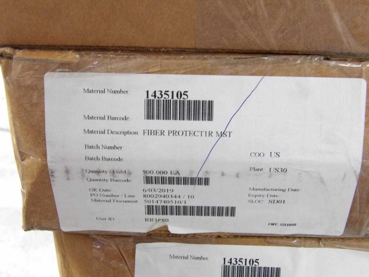 LOT OF 3600 COMMSCOPE 1305328 1435105 FIBER PROTECTORS MST - FIBER OPTIC CABLE