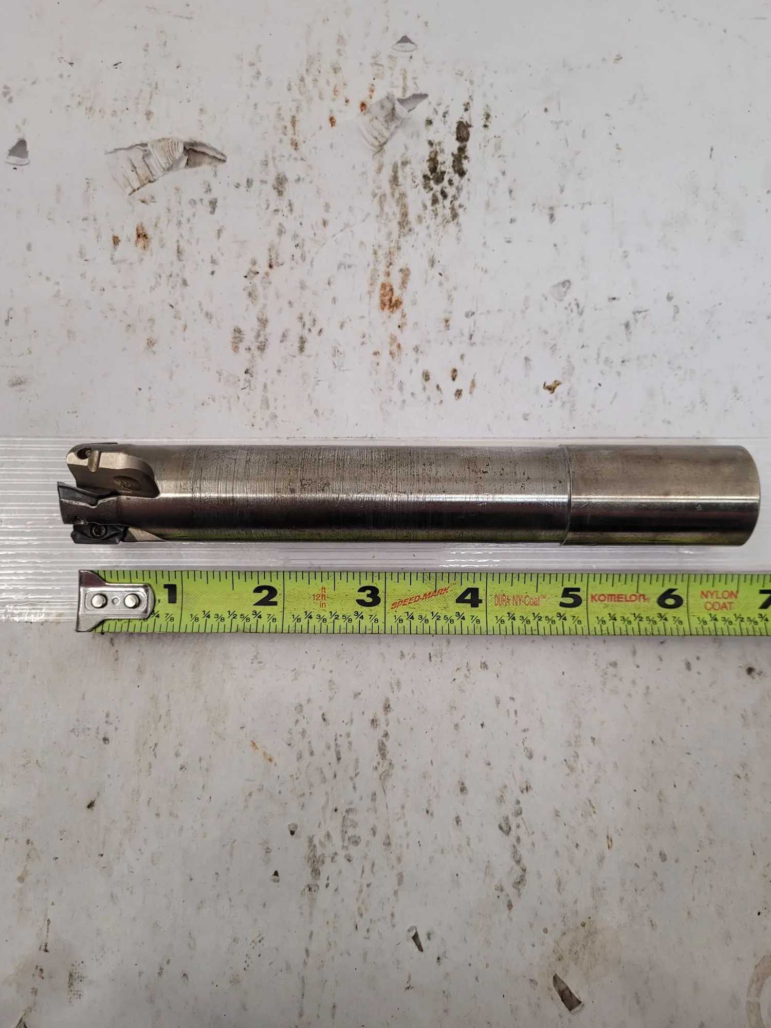 ISCAR END MILL, 1" DIAMETER, 6 1/2" SHANK - MACHINE TOOLING