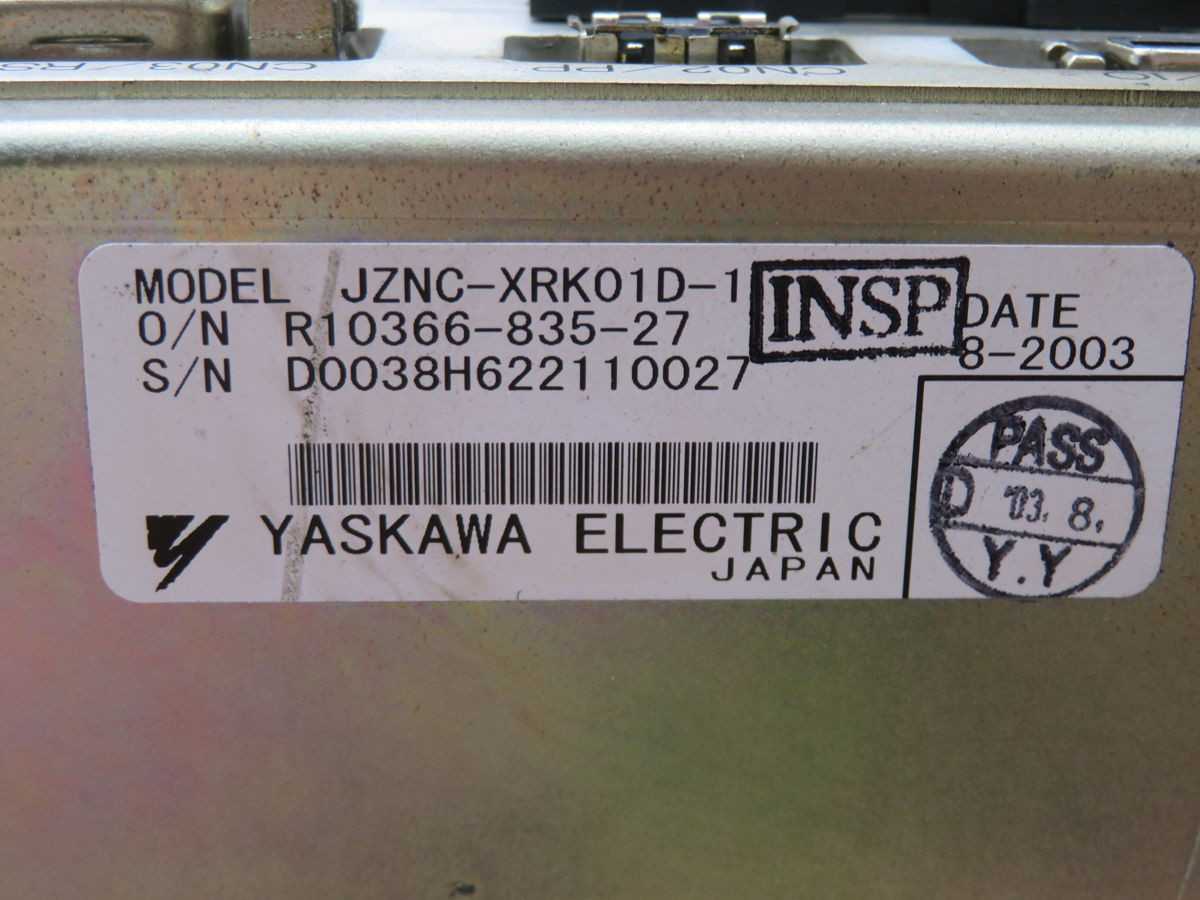 YASKAWA JZNC-XRK01D-1 CONTROLLER MODULE T269174 - ROBOT CONTROLLERS