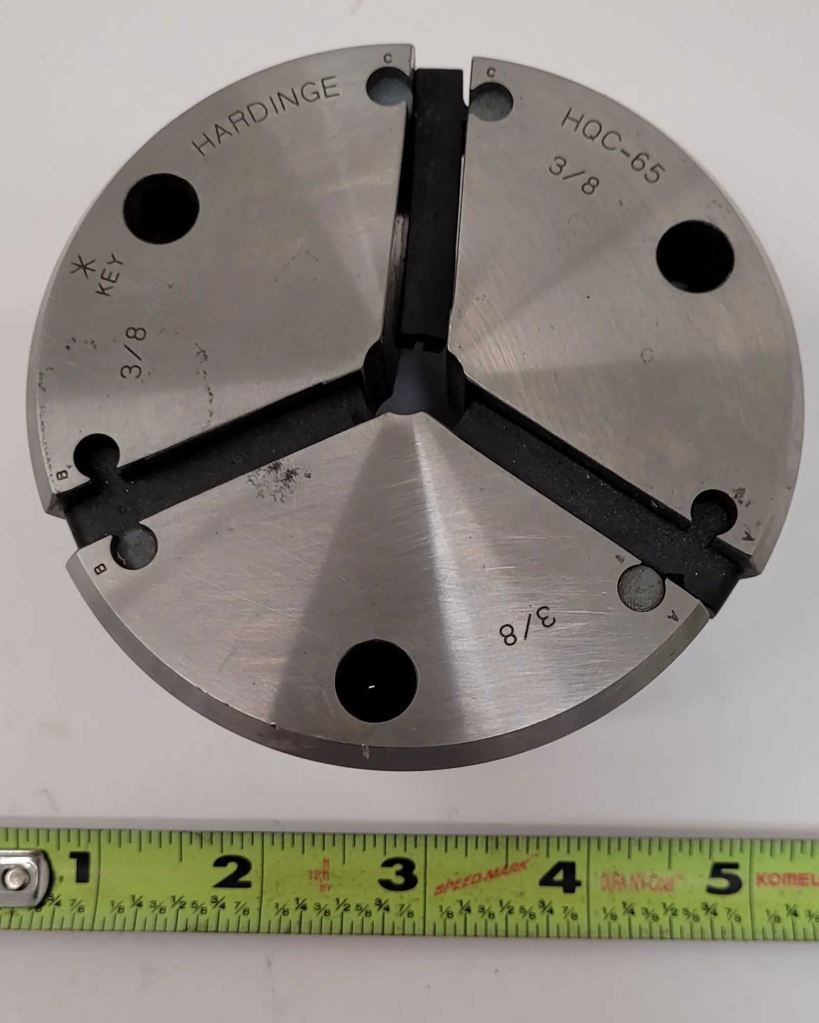 HARDINGE HQC-65 QUICK CHANGE COLLET, 3/8IN SIZE - MACHINE TOOLING