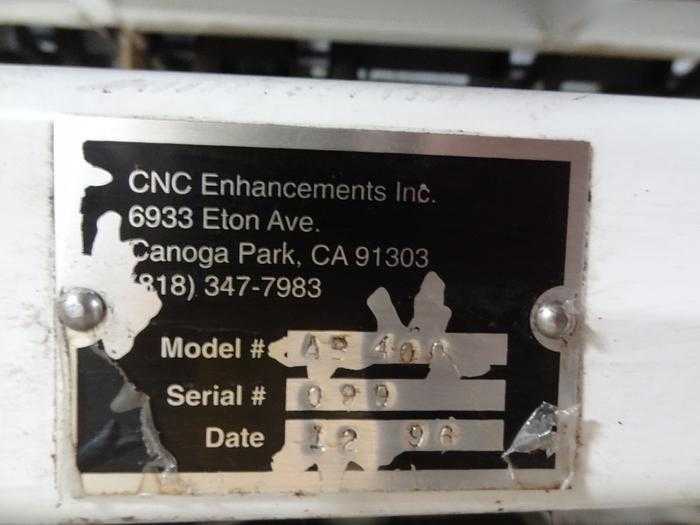 1996 CNC ENHANCEMENTS AUTOBAR 400 BAR FEEDER, 0.25-4 IN DIA, 60 IN LENGTH - BAR FEEDERS