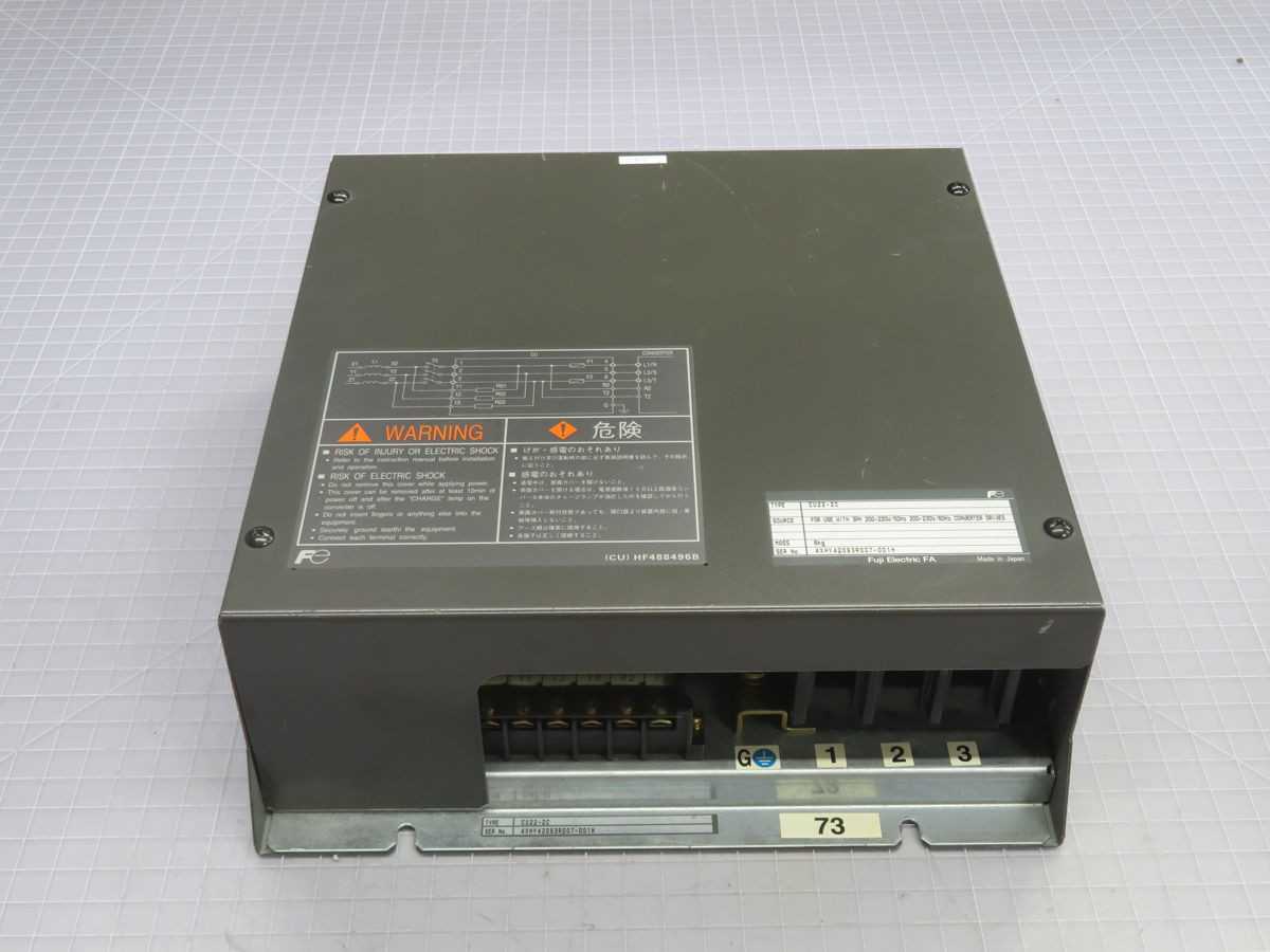 FUJI CU22-2C CONVERTER FOR POWER REGENERATION CONTROL T269068 - CONVERTERS