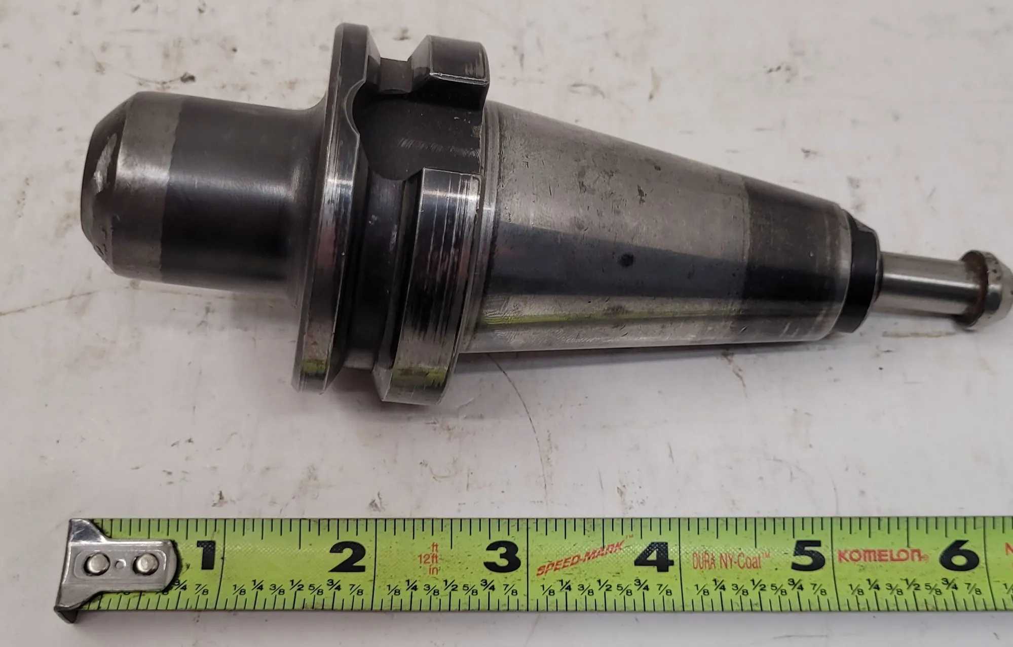 PARLEC CAT 40 TOOL HOLDER WITH 1/2 IN INNER BORE AND 1.25 IN OUTER BORE, 6.5" OAL - MACHINING TOOLING & PARTS