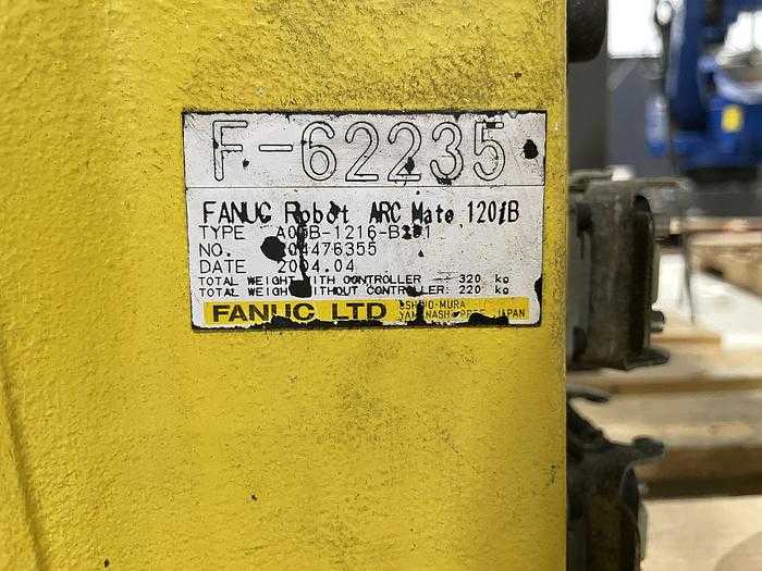 2004 FANUC ARC MATE 120IB ROBOT - 20KG PAYLOAD, 1667MM REACH, RJ3IB CONTROLLER - ARTICULATED ROBOTS