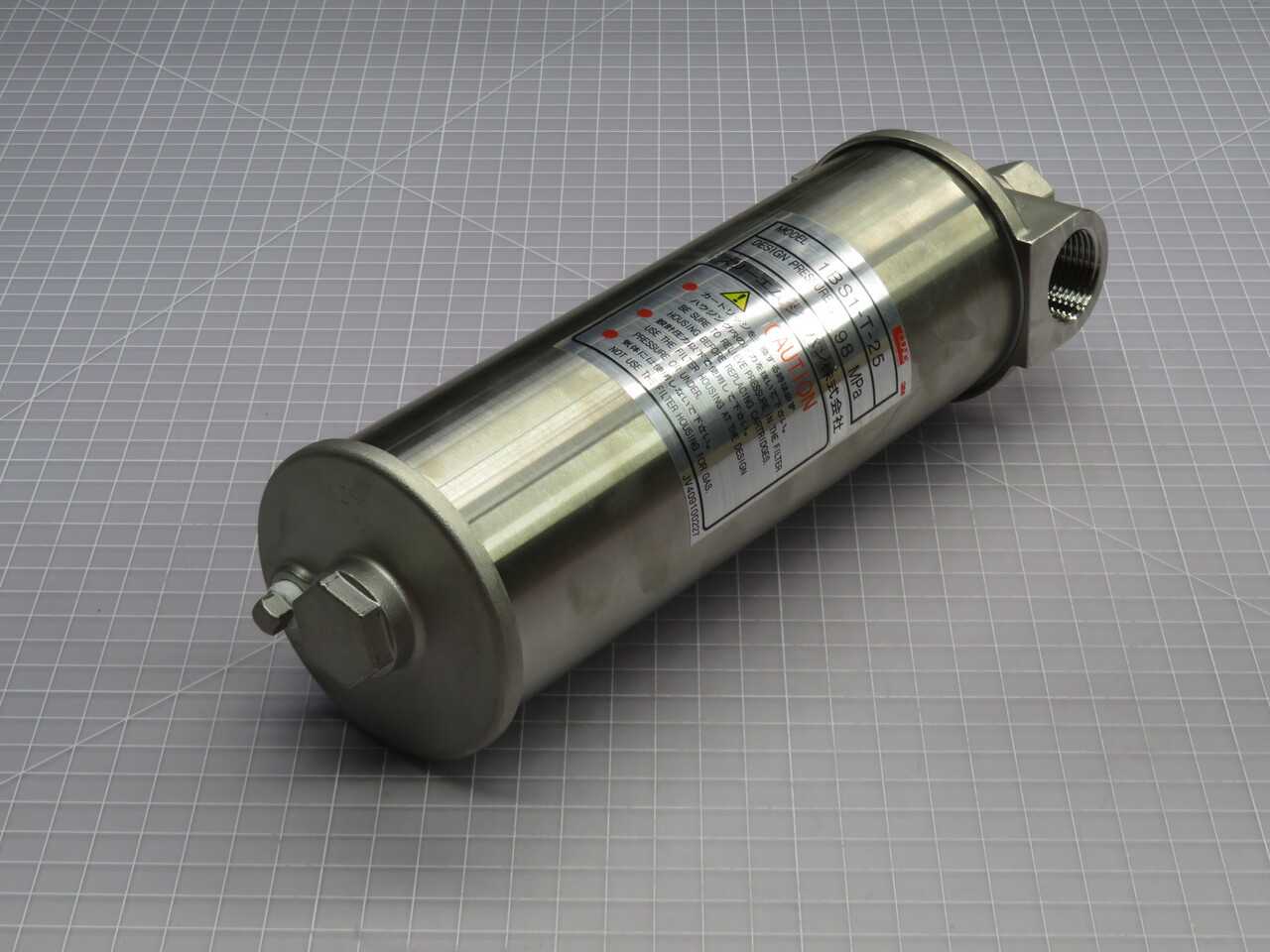 3M 1BS1-T-25 CUNO STAINLESS STEEL FILTER HOUSING T267596 - FILTRATION