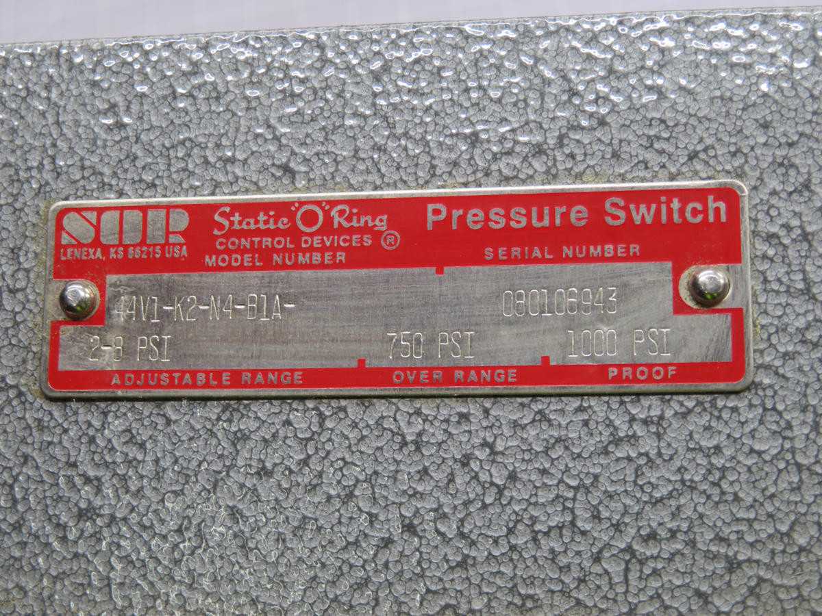 SOR 44VI-K2-N4-B1A Pressure Switch T235740 for Reliable Performance - PRESSURE MEASUREMENT