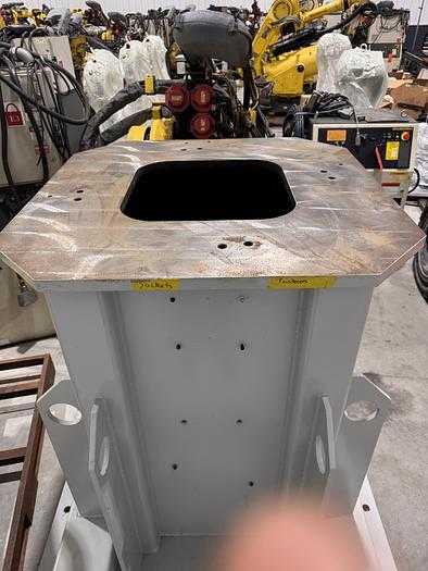2011 FANUC R-2000 RISER, 54.75" HEIGHT, 37"X37" STEEL SURFACE, STATIONARY BASE - ROBOT PARTS