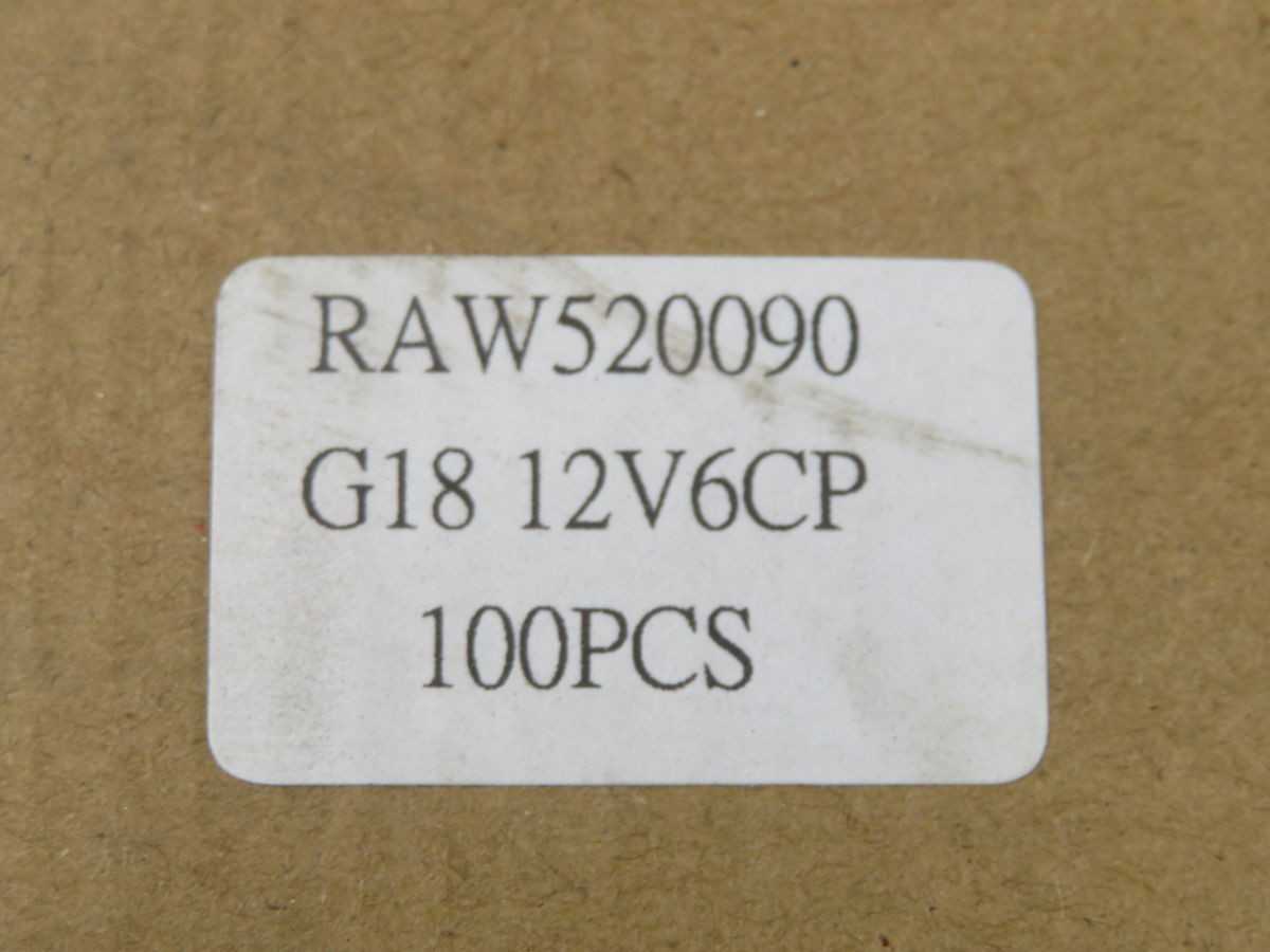 LOT OF 100 LIGHTBULB G18 12V6CP LED LIGHT T263471 - LAMPS