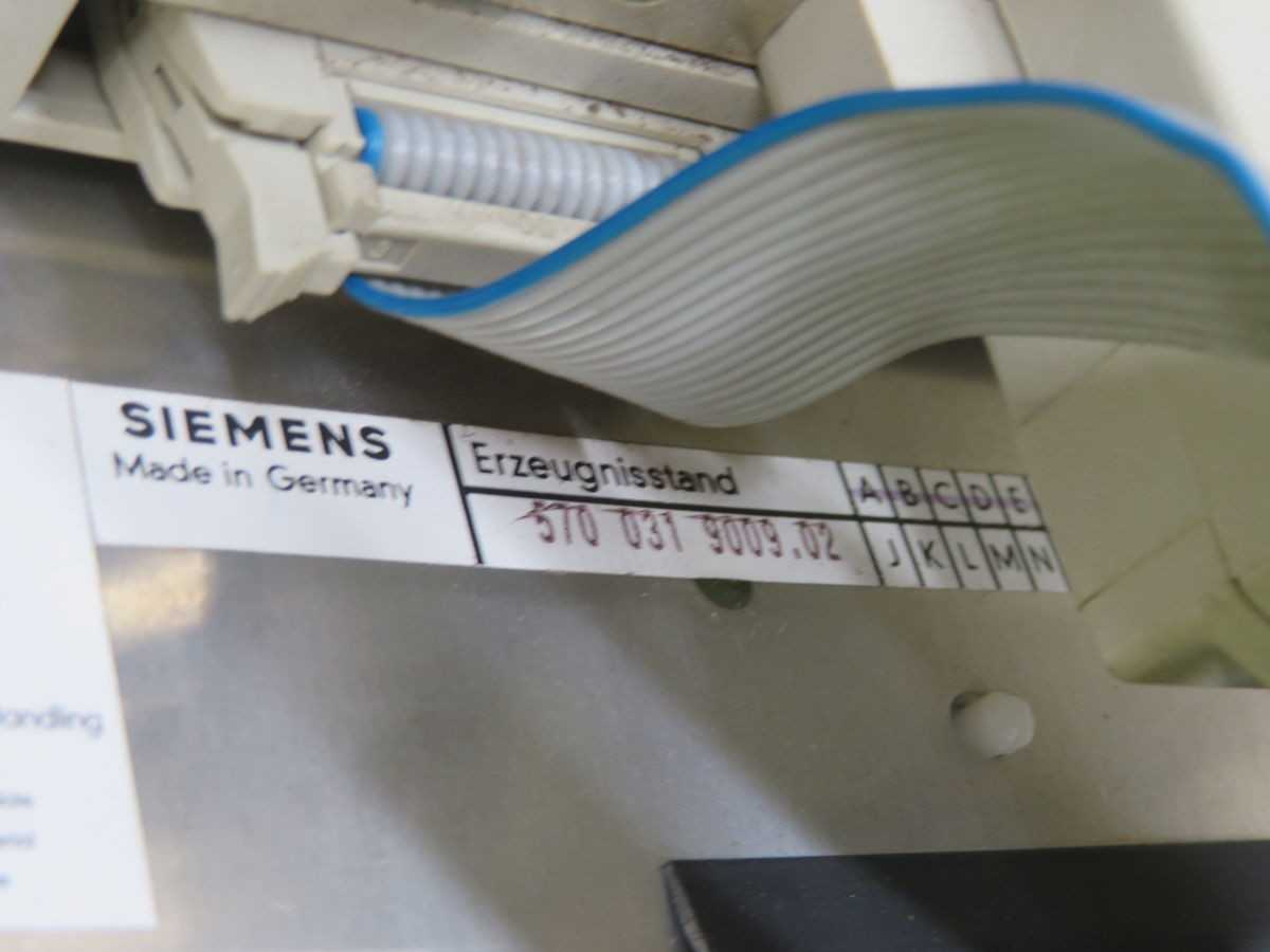SIEMENS 6FC3821-2AC-Z CONTROL PANEL, 24V DC POWER, 145 VA CONSUMPTION, 9-INCH MONO CRT - HMIS & DISPLAYS