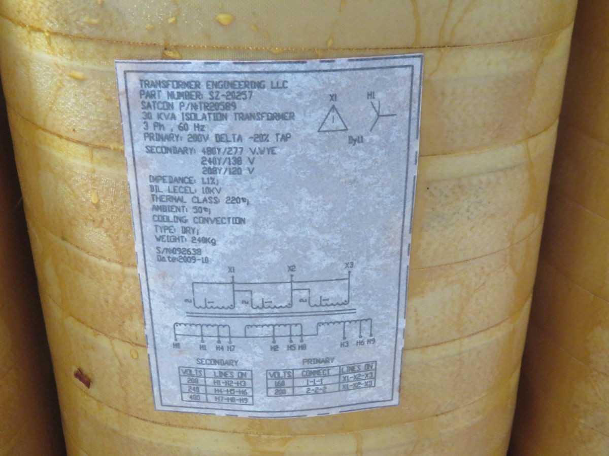 TRENCO SZ-20257 TR20589 TRANSFORMER T264156 - POWER TRANSFORMERS