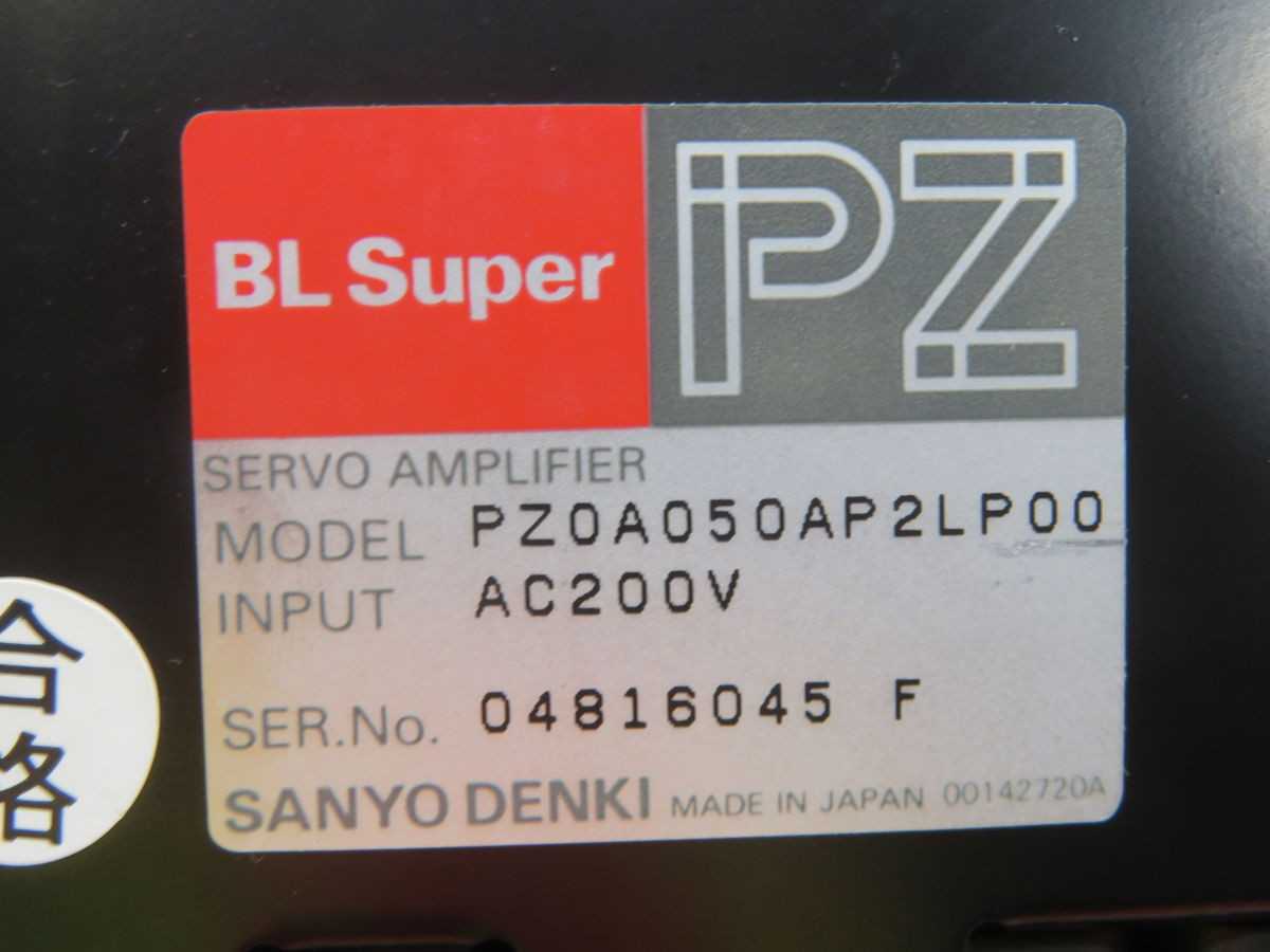 Sanyo Denki PZ0A050AP2LP00 Sanmotion PZ Series AC Servo Amplifier T269069 - SERVO
