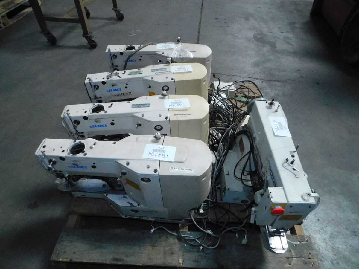 LOT OF 5 JUKI, BROTHER LK-1900, LK3-B434EX SEWING MACHINES - PLANT & FACILITY