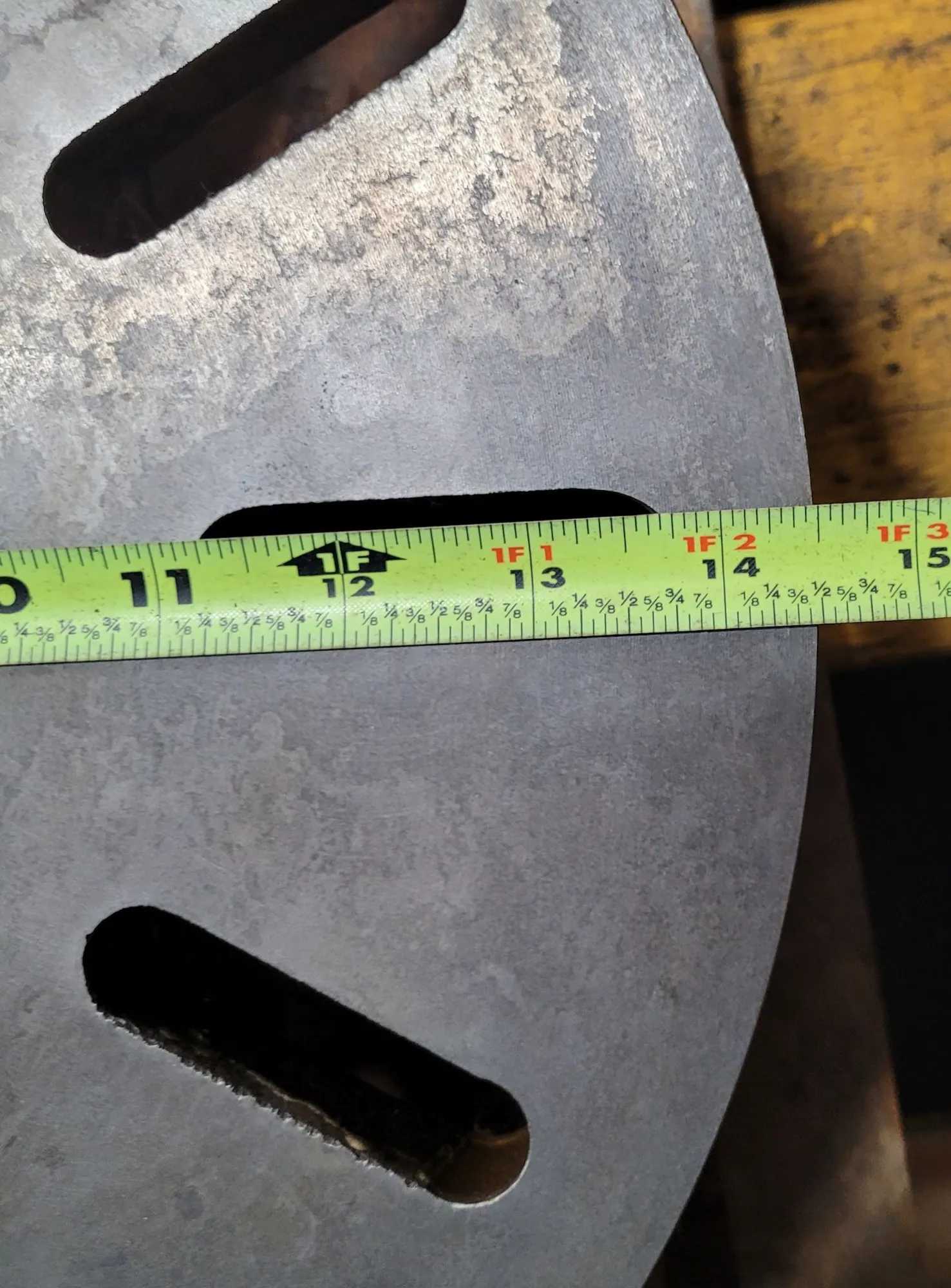 D1-6 LATHE PLATE – 14-1/2" WITH D1-6 MOUNT, 6 PINS - MACHINE TOOLING
