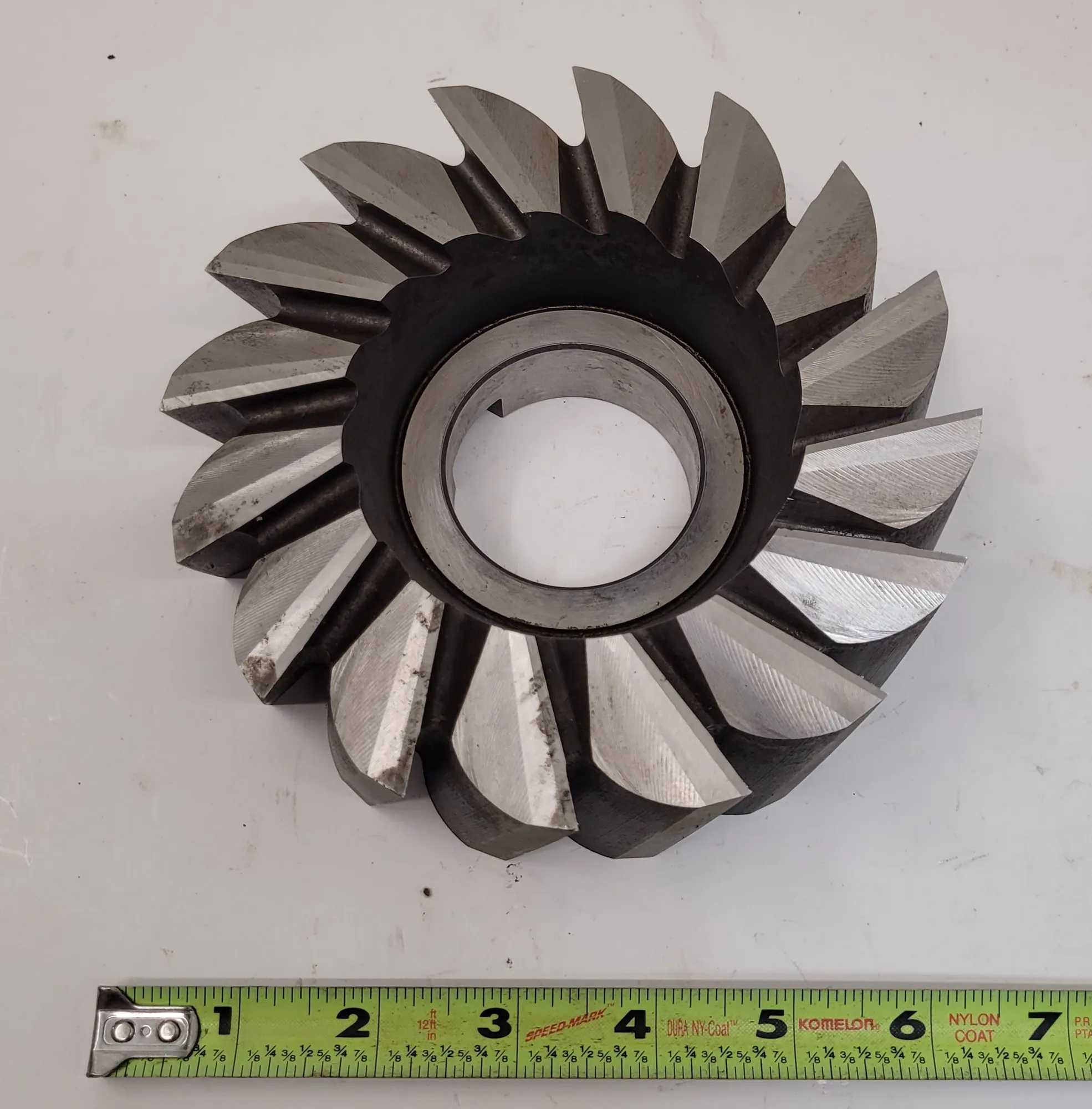 NIAGARA RH FORM CUTTER, 6" X 2" R.H., 2" ARBOR, 6.0" OD, 16 FLUTES - MACHINING TOOLING & PARTS
