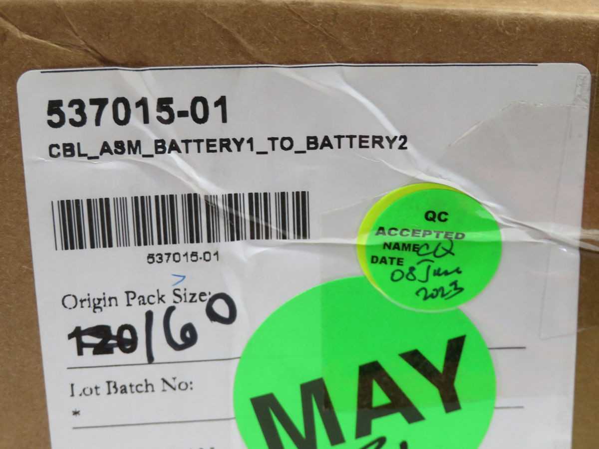 LOT OF 160 IMA 537015-01 BATTERY TERMINAL WIRE - ELECTRICAL WIRE