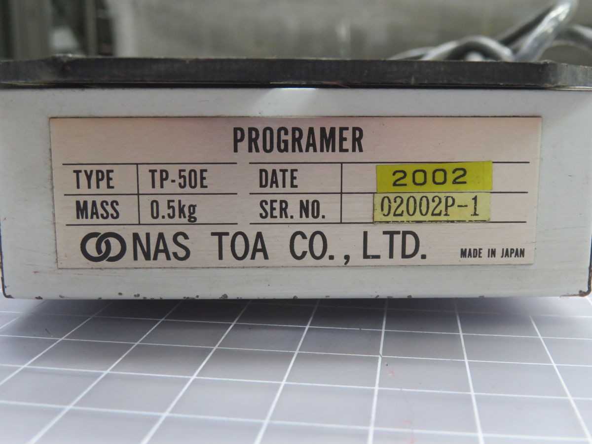 NAS TOA TP-50E PROGRAMMER T264667 - OPERATOR INTERFACE PANELS