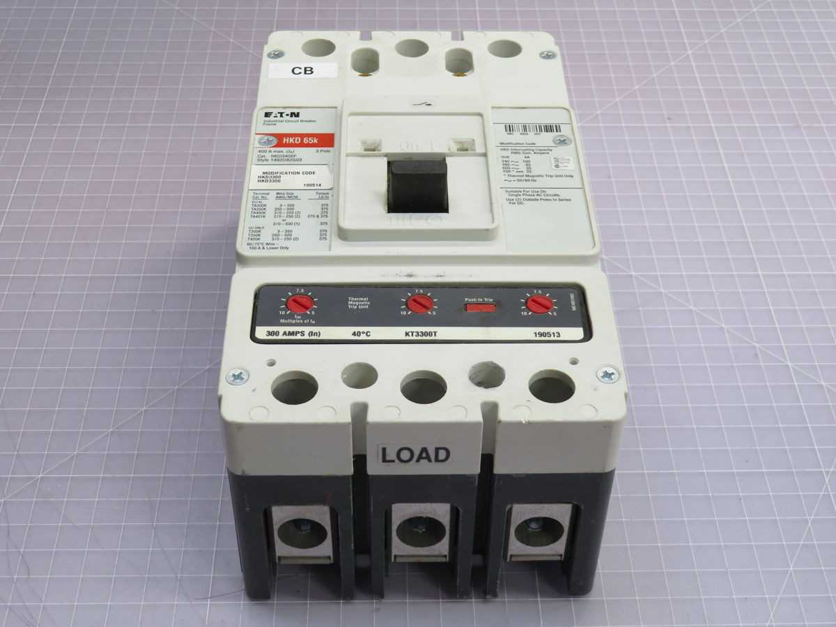 WESTINGHOUSE HKD3400F CIRCUIT BREAKER, 3 POLE, 400A CURRENT, 65KAIC @480V INTERRUPTING RATING - CIRCUIT BREAKERS