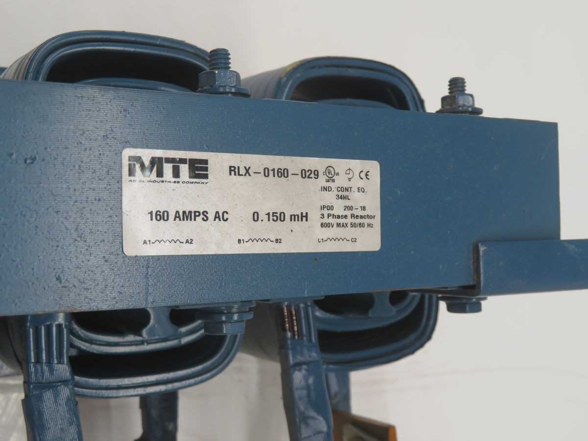 MTE RLX-0160-029 3 PHASE REACTOR T265297 - LINE REACTORS