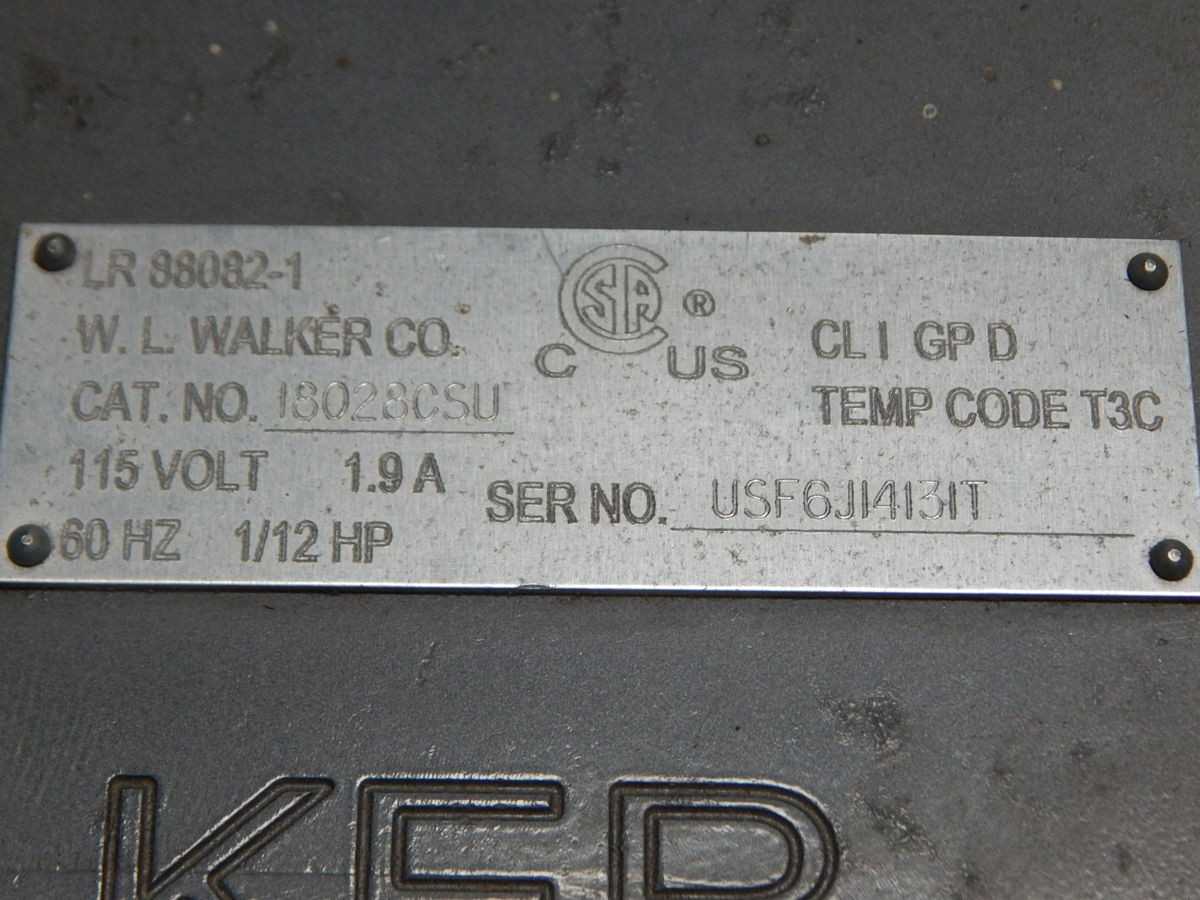 W.L. Walker Co. 18028CSU Explosion Proof Heated Centrifuge, 8x100ML, 93C, 2200 RPM - LAB & SCIENTIFIC