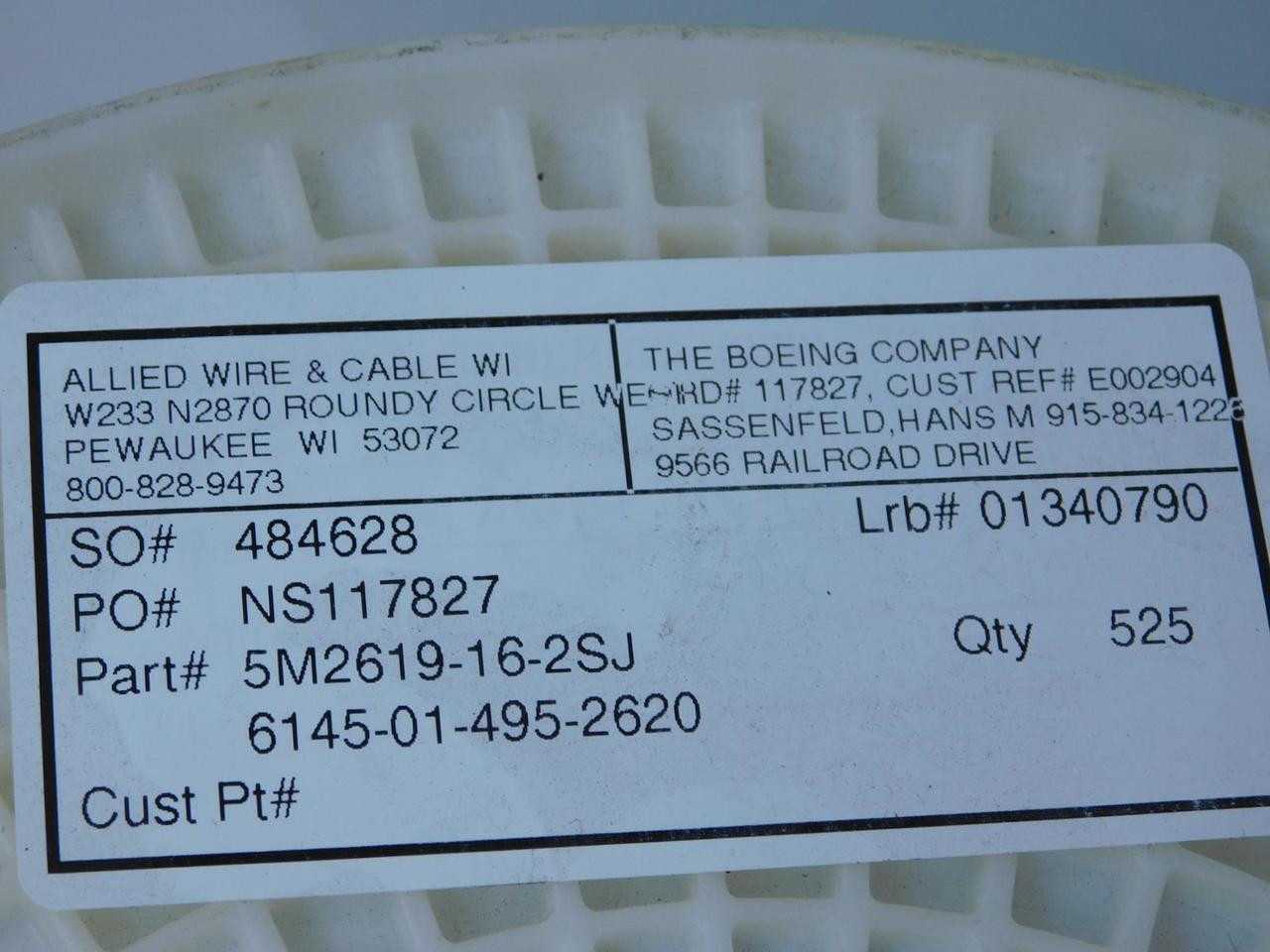 NS117827 6145-01-495-2620, AEROSPACE WIRE, 2X14AWG, 600V AC, -55/85C, 0.40 OD, BRAID SHIELD - ELECTRICAL WIRE