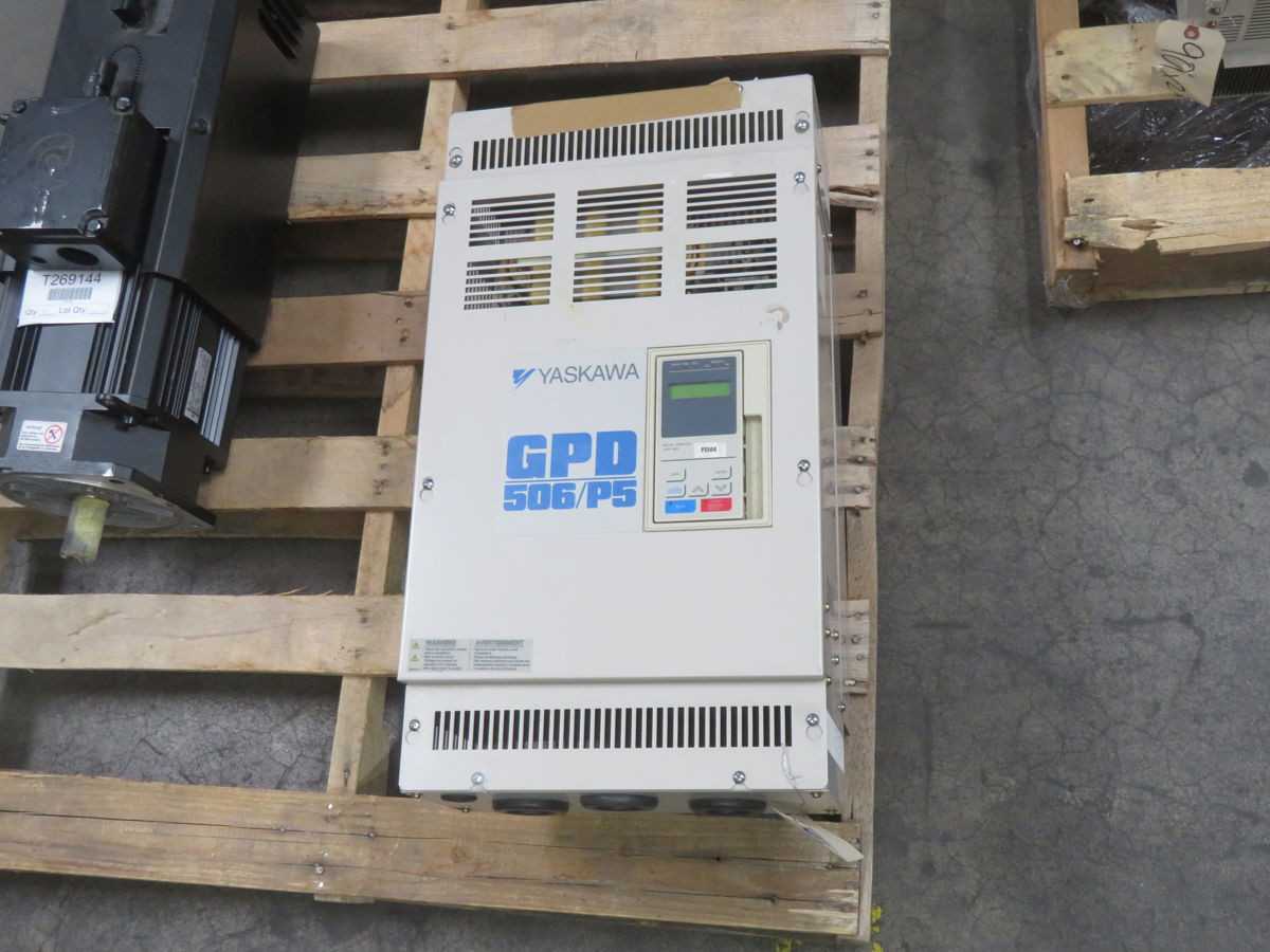 YASKAWA CIMR-P5M4022 VFD, 480V 3PH INPUT, 22 KW OUTPUT, 32 A OUTPUT CURRENT - AC VFD DRIVES