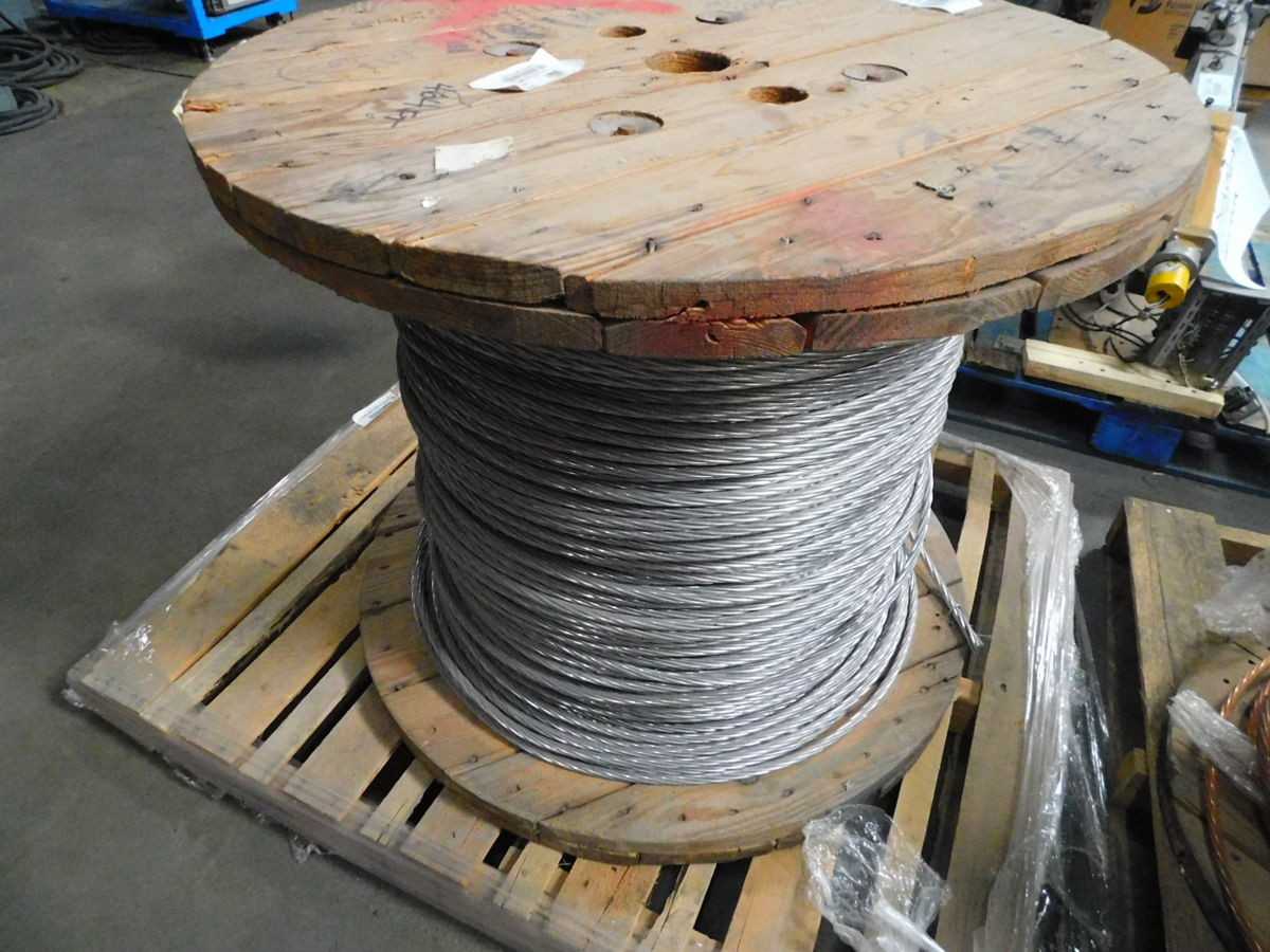 QUAIL ACSR ALUMINUM CONDUCTOR STEEL REINFORCED, BARE OVERHEAD TRANSMISSION CABLE 2/0, 2000FT M7299 - ELECTRICAL WIRE
