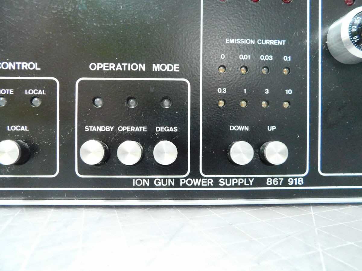 LEYBOLD HERAEUS PS-IQE 12/38, 867 918 ION GUN POWER SUPPLY M7017 - POWER SUPPLIES