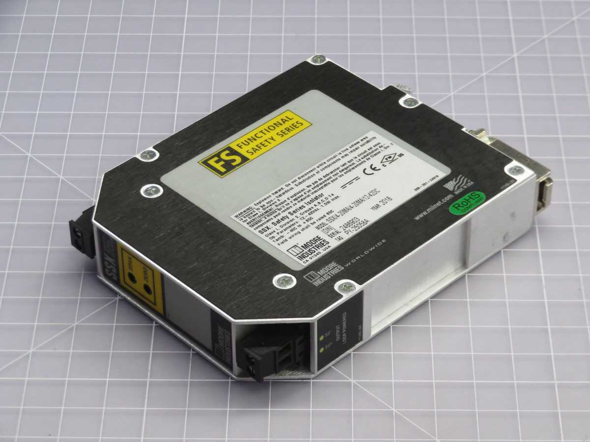 MOORE PY-25058A SSX/4-20MA/4-20MA/12-42DC FUNCTIONAL SAFETY ISOLATOR T262549 - AUTOMATION & CONTROLS
