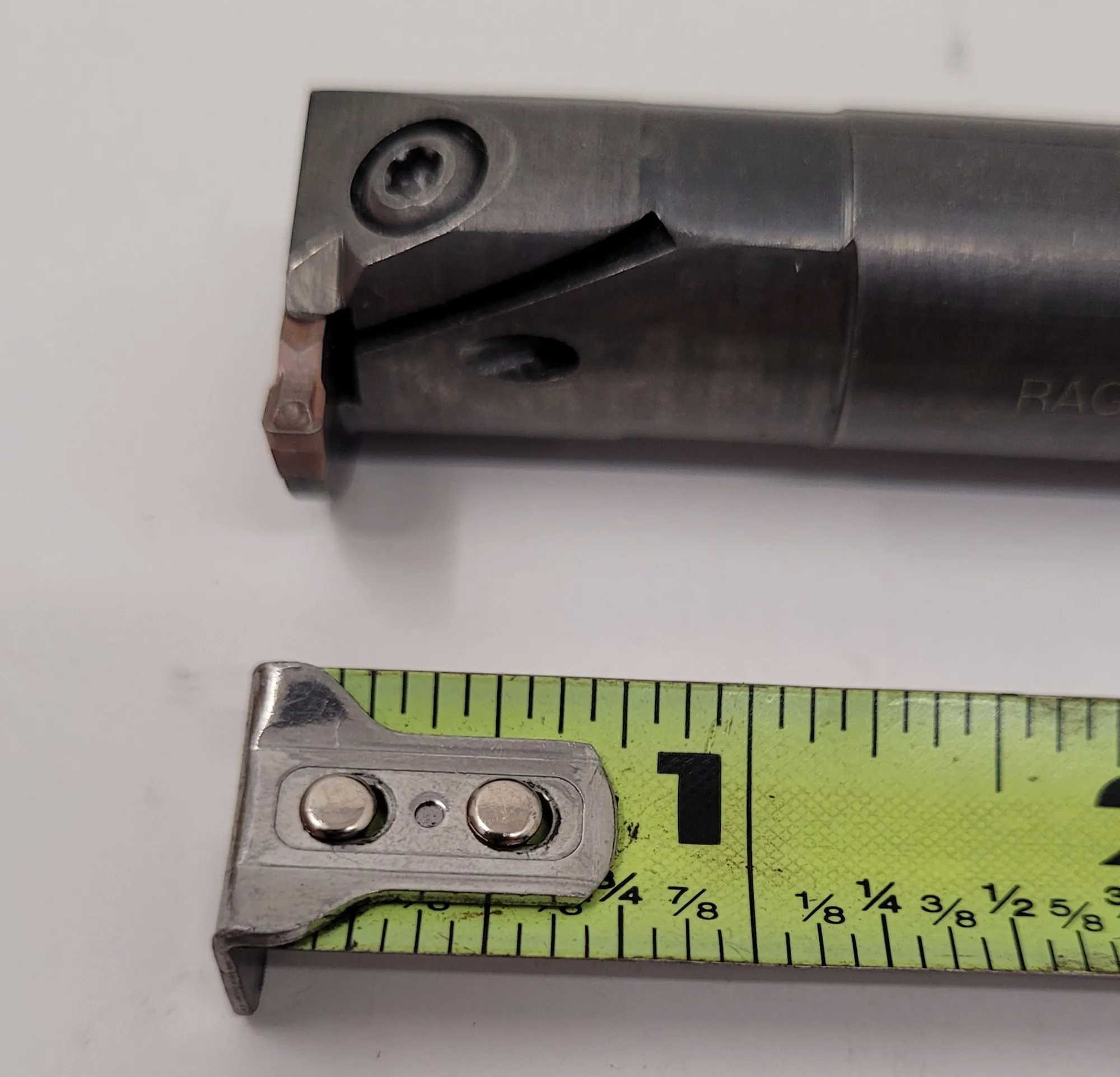 SANDVIK COROMANT BORING BAR RAG 123G024-12B MIN BORE 1.18IN OVERHANG 1.5IN-3IN .75IN DIA - MACHINE TOOLING