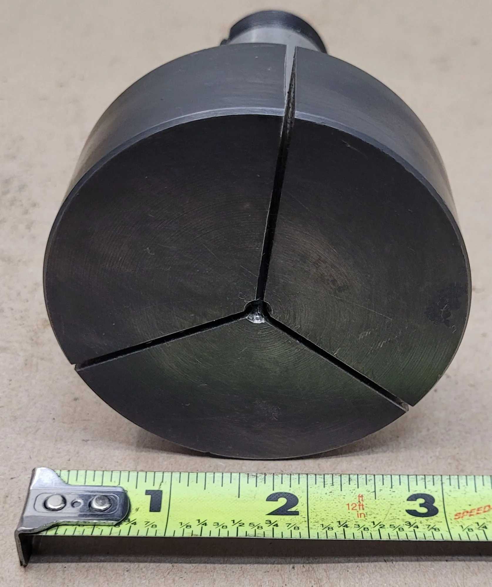 5C STEP COLLET, 3" HEAD DIAMETER, 1-1/8" HEAD THICKNESS, 1/8" PILOT HOLE, 4.5" OAL - MACHINING TOOLING & PARTS