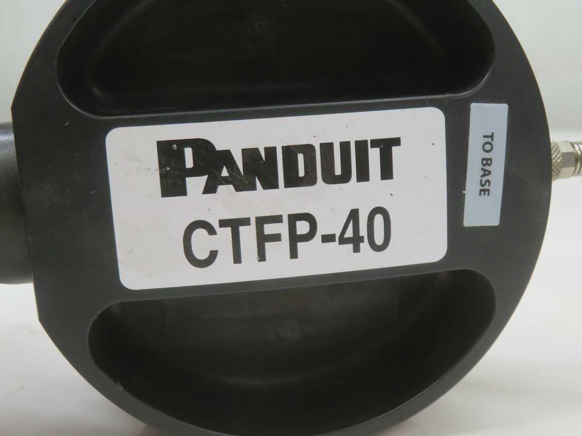 PANDUIT CTFP-40 PNEUMATIC BENCHTOP FERRULE CRIMP TOOL T269126 - TOOL STORAGE