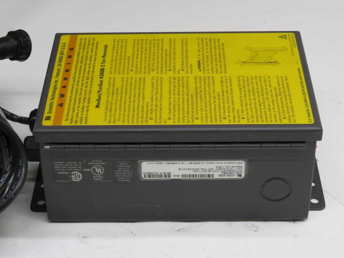 STI MS4328B-2 Light Curtain, 115 Vac Input, 50/60 Hz, 250 Vac Out, 250 Amp, 250 Ma - INDUSTRIAL PARTS