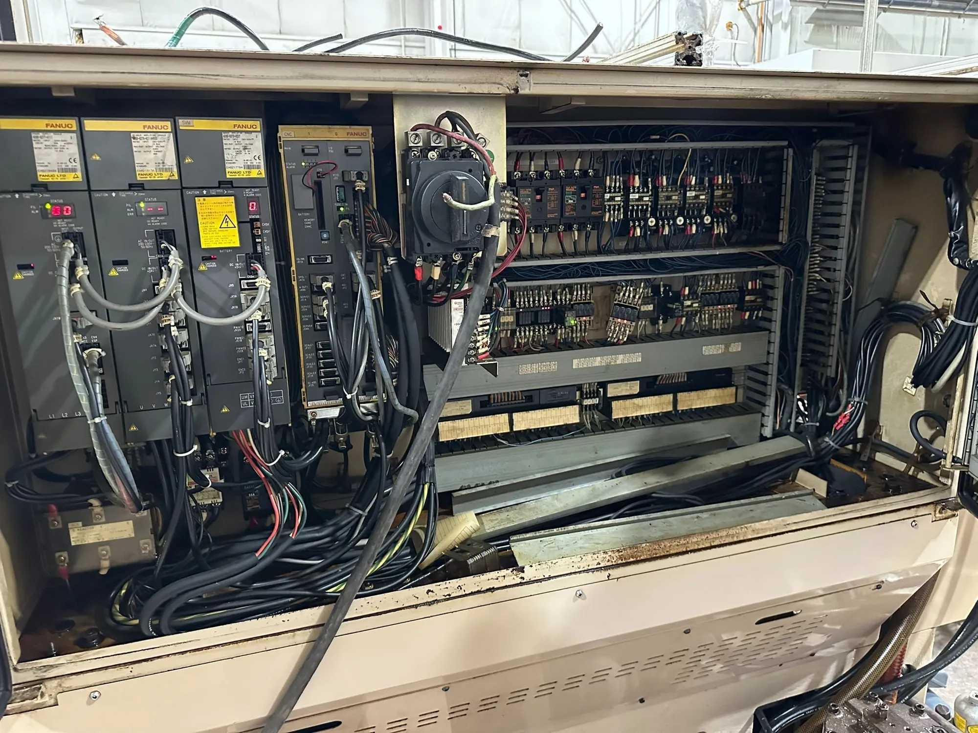 1998 MIYANO LZ-02 CNC LATHE, FANUC 21T, 10-POS TURRET, 5 LIVE TOOLS, 4.7" DIA, 15 HP, 2.4" BORE - CNC LATHES