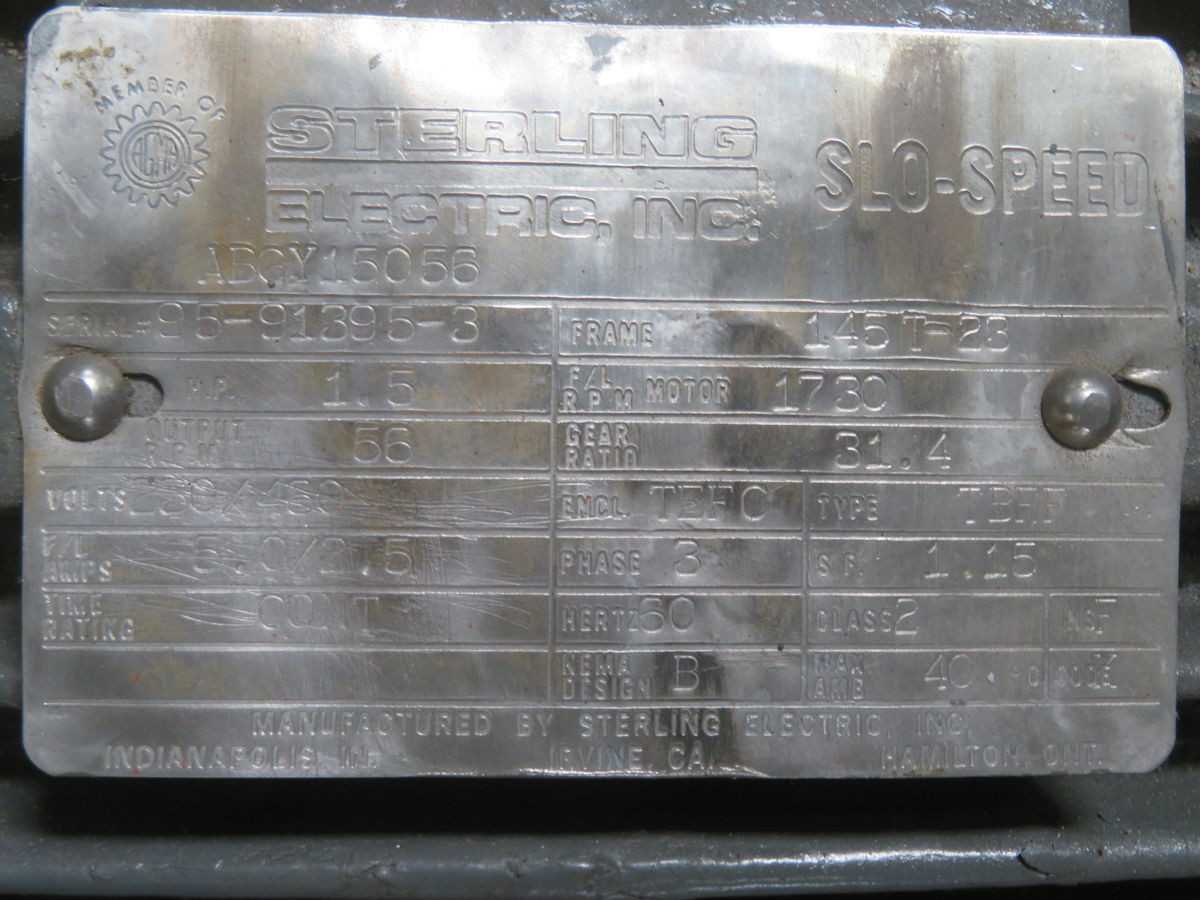 STARLING 145T-23 ABGY15056 GEARMOTOR T263319 - GEARMOTOR