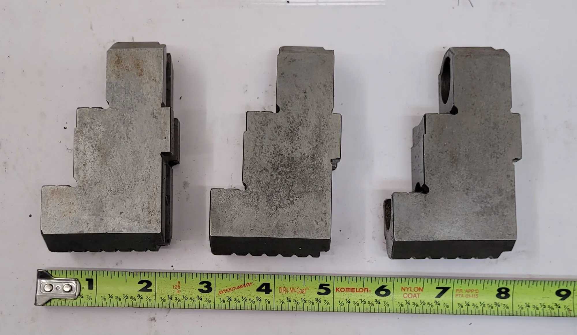 PRATT BURNERD CHUCK JAWS - 3 PIECE - MACHINE TOOLING