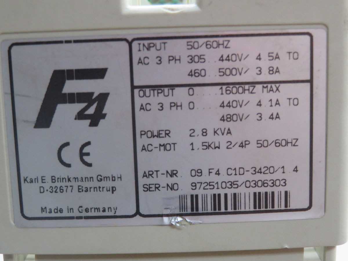 Siemens 4-008-39-0743 09.F4.C1D-3420/1.4 Inverter Control T266947 - INDUSTRIAL PARTS