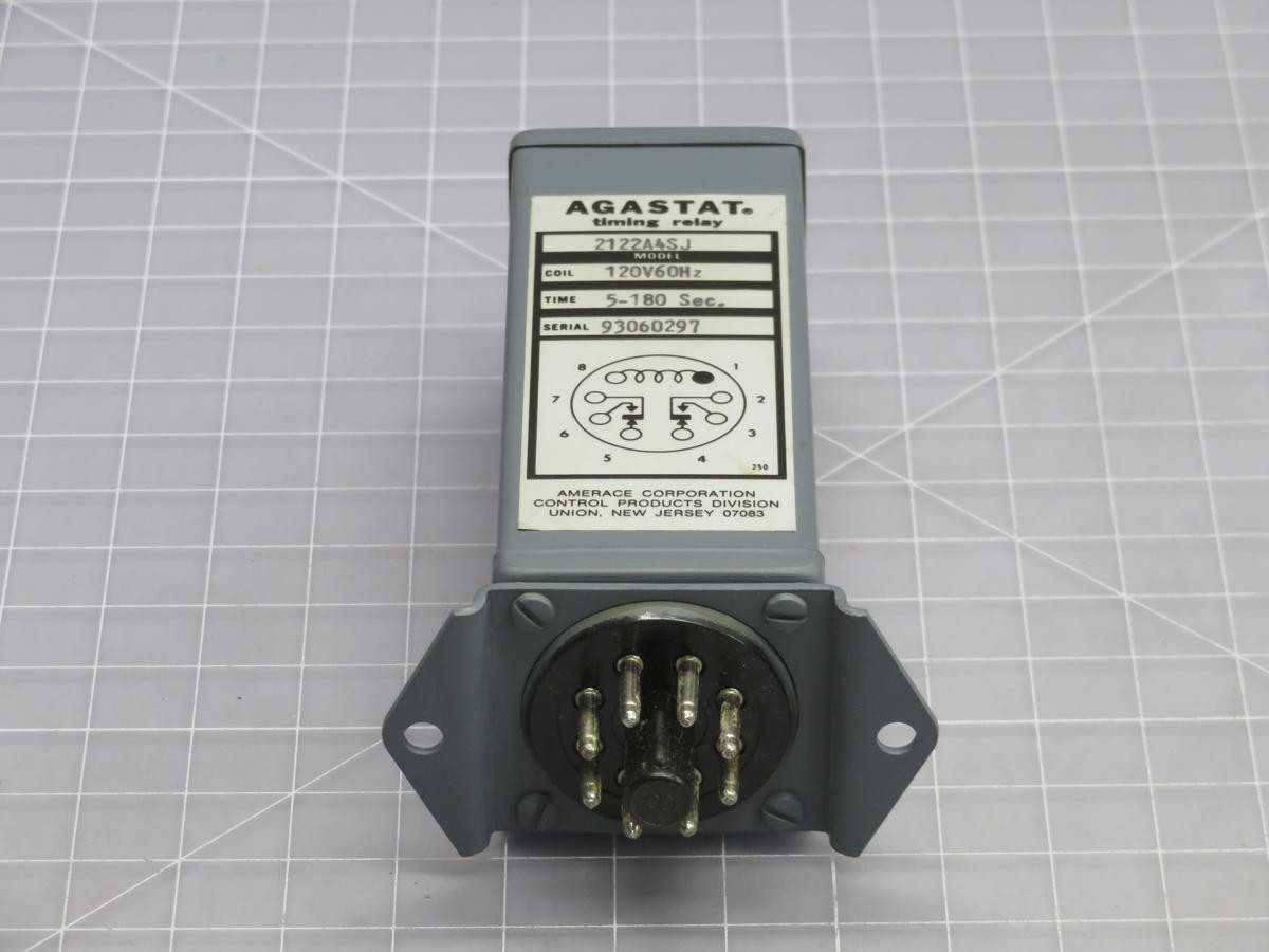 Agastat, 2122A4SJ, Time Delay Relay, Pneumatic, On-Delay, 0.1-1s Timing, 120V AC Control - TIME DELAY RELAY