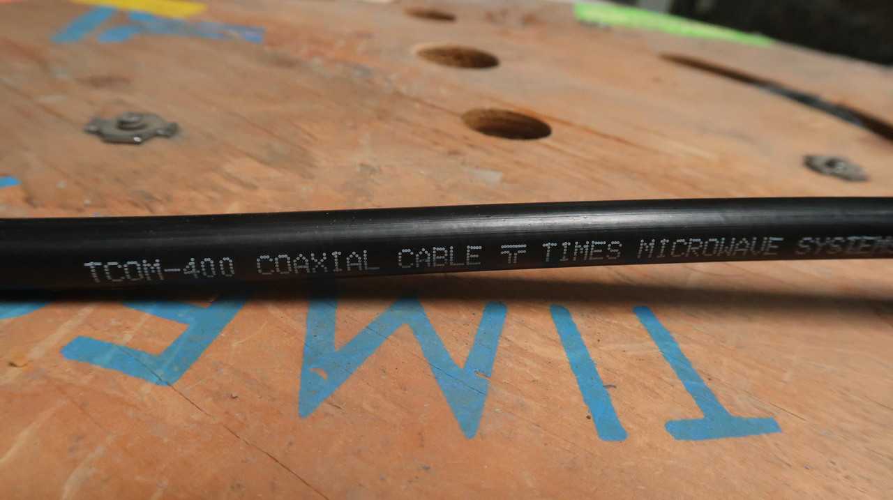 TIMES MICROWAVE SYSTEMS TCOM-400 ELECTRICAL WIRE ROLL SURPLUS, 50 OHM IMPEDANCE, -153 DBC PIM - COAXIAL CABLE