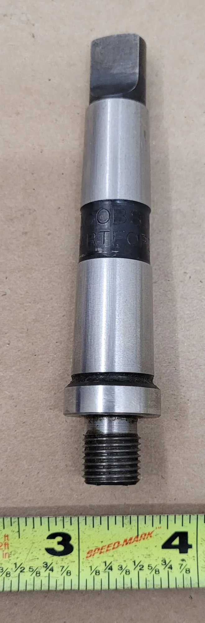 JACOBS 7346DN DRILL CHUCK ARBOR, NO. 2 MT SHANK, 1/2-20 THREADED MOUNT - MACHINING ACCESSORIES & TOOLING