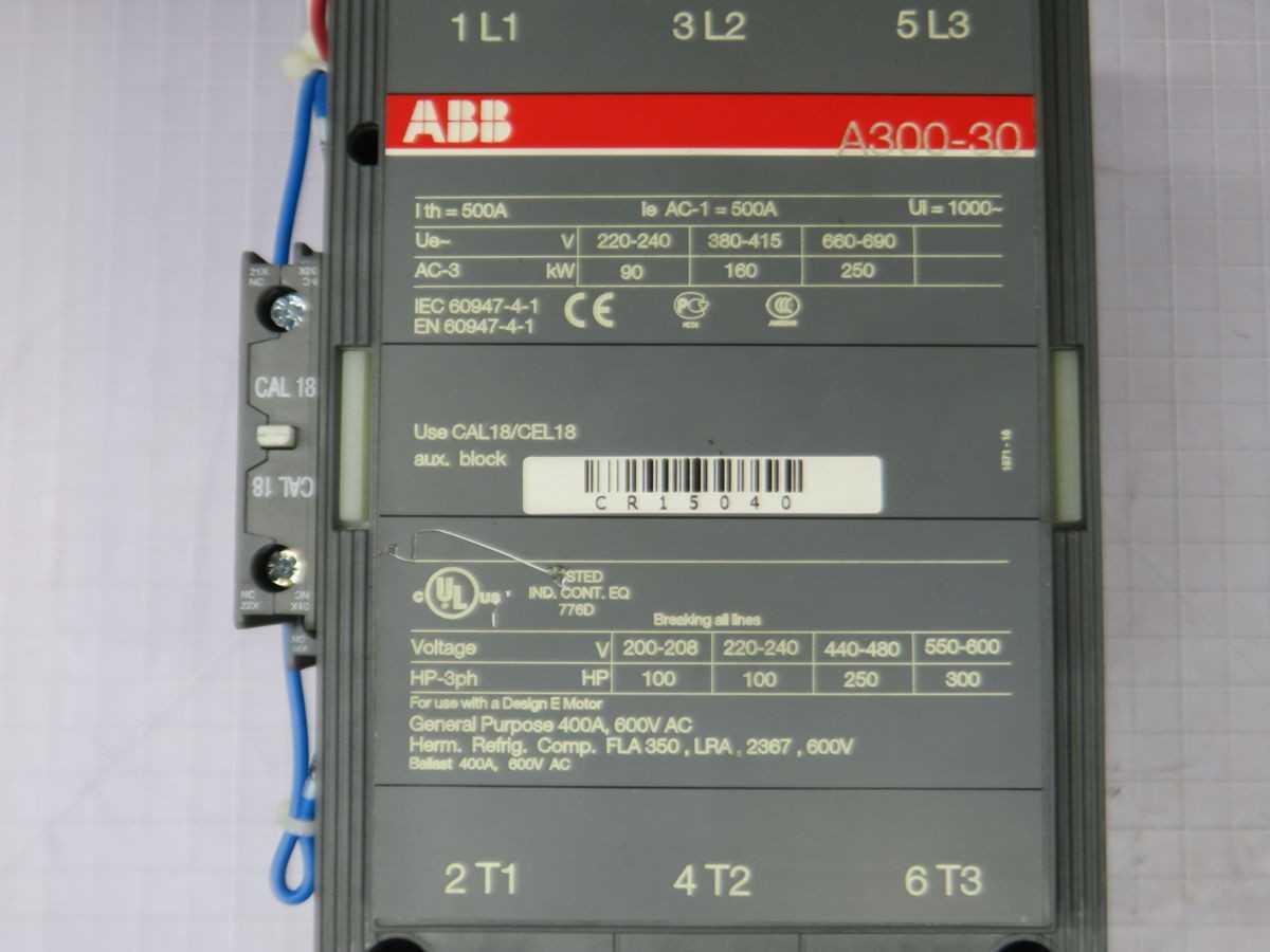 ABB A300-30 240V CONTACTOR T263961 - CONTACTORS