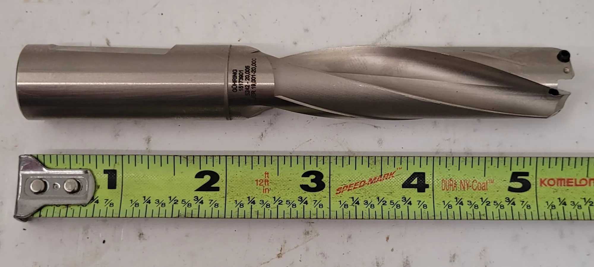 GUHRING INDEXABLE INSERT DRILL - 5242 - 20,005 (19.01 – 20.00MM DIAMETER RANGE) - MACHINING TOOLING & PARTS