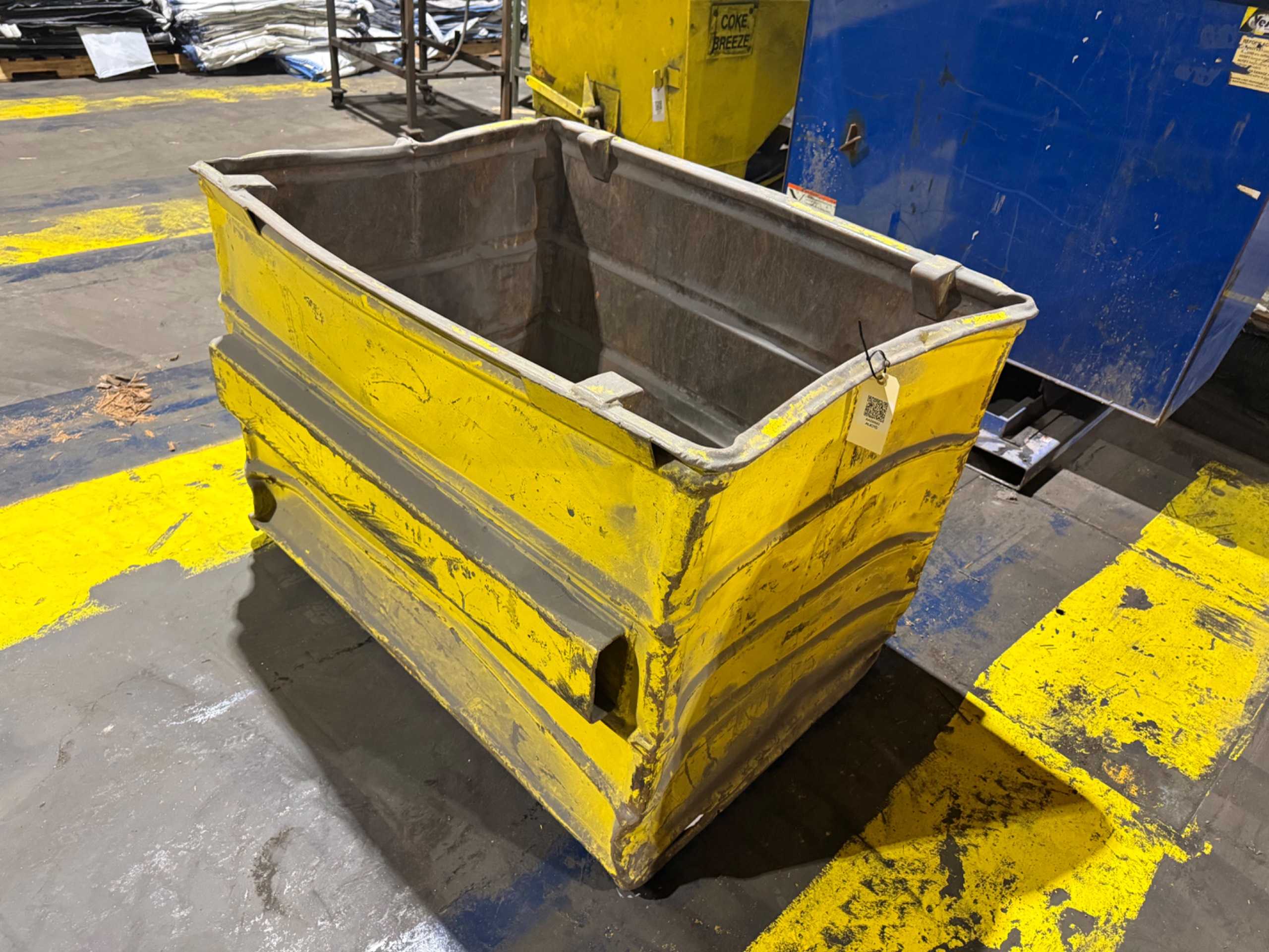 Metal Hopper Bin - WASTE BINS